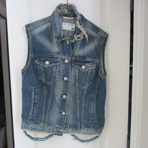 Rag & Bone Distressed Denim Vest